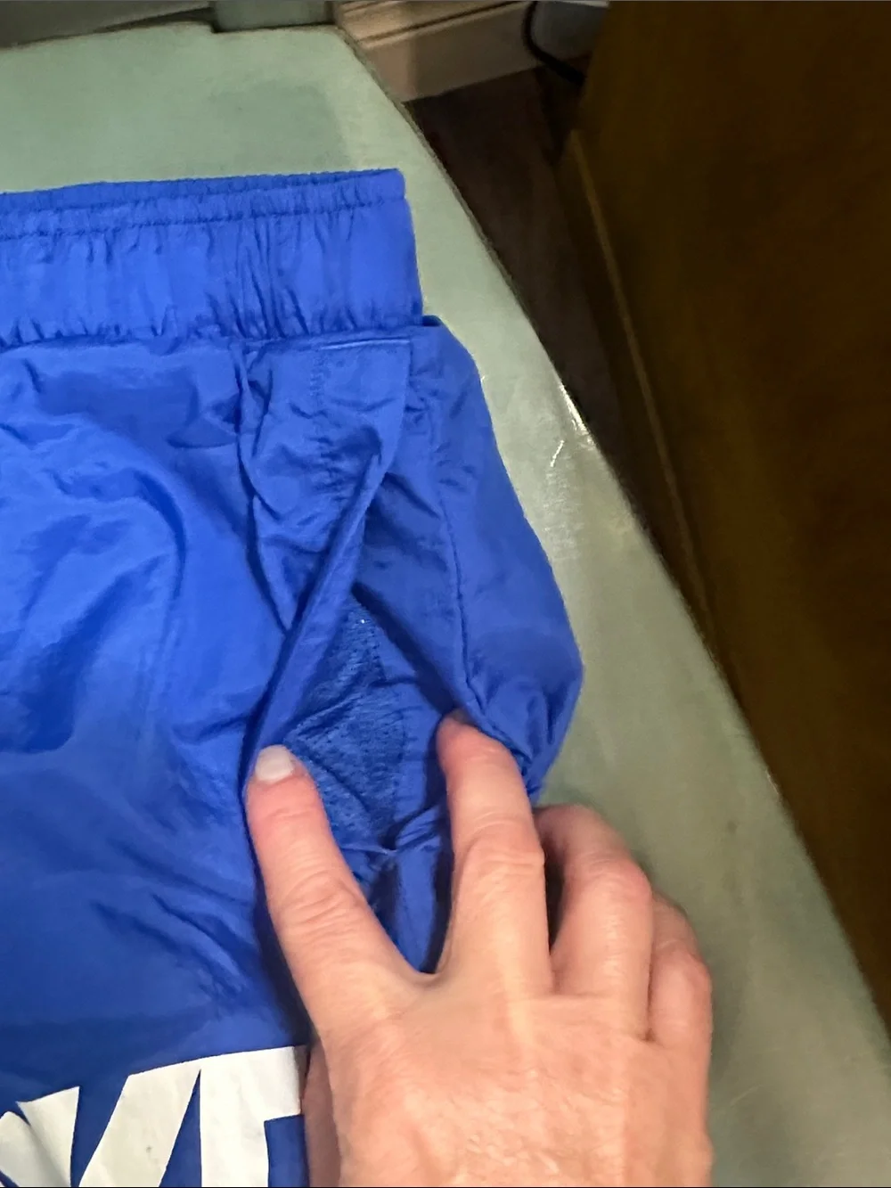 Nike Royal Blue Shorts with White Logo
